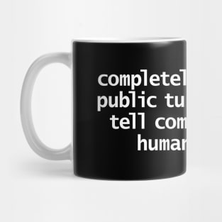 Captcha Definition Typography White Text Mug